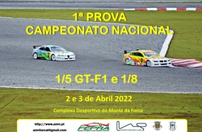 1ª Prova do Campeonato Nacional 1/5 TC+F1 e 1/8 GT